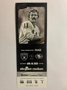 LAS VEGAS RAIDERS vs SAN FRANCISCO 49ERS, AUGUST 16,2025  --QTRB, DAVID HUMM - Picture 1 of 2