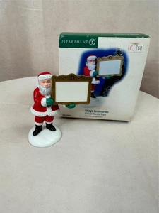 ABTEILUNG 56 DORF WEIHNACHTEN ALLGEMEIN ZUBEHÖR WEIHNACHTSMANN SCHILD BAHNSTEIG - Bild 1 von 4