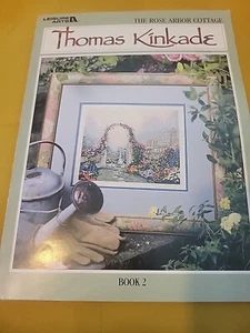 The Rose Arbor Cottage Leisure Arts cross stitch pattern Thomas Kinkade Book 2 - Picture 1 of 2