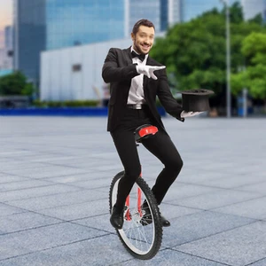 24inch Unicycle with Thickened steel pipe adjustable seat Sports Wheel Unicycle - Bild 1 von 24