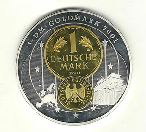 Gigant Medaille " Deutsche Mark 2001 " - Bild 1 von 2