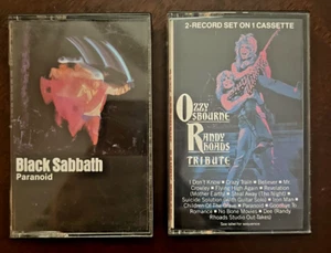 Black Sabbath Paranoid Ozzy Osbourne Randy Rhoads Tribute Cassette Lot - Picture 1 of 2