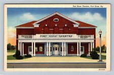Fort Knox, KY-Kentucky, Fort Knox Theatre, Linen Postcard