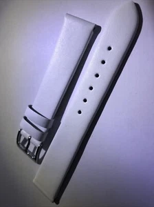 Genuine Leather 16MM White Watch Strap Free Post. - Picture 1 of 4