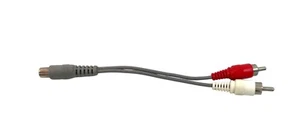 RCA Audio & Video Adapter Cable 6 Inch Length With Dual Male Connectors For TV & - Picture 1 of 5