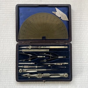 Vtg Brown & Sharpe Drafting Tool Set Combination Caliper 12 Piece Machinist USA - Picture 1 of 20