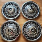 New Set of 4 Hub Caps 14 inch REAR WHEEL DRIVE TYPE Metal Wire Wheel Covers