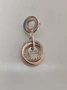 AUTHENTIC PANDORA FAMILY ALWAYS ENCIRCLED DANGLE CHARM #780797C01 - Picture 1 of 3