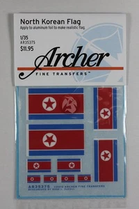 Archer 1/35 koreanische Flaggen (4 Größen, 5 Flaggen) [Trocktransfer Aufkleber] AR35375 - Bild 1 von 1