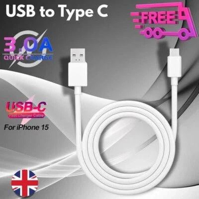 SMART TECH WORLD WIDE USB to Type C Fast Charger Cable 3A For Samsung Mobile Phone Lead USB C Cable .