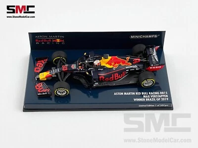 Red Bull F1 RB15 #33 Max Verstappen Brazil GP 2019 8th Win of F1 1:43 MINICHAMPS - Image 1 of 4