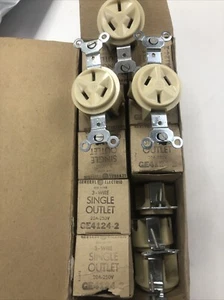 (Lot of 14) GENERAL ELECTRIC GE4124-2 / GE41242 29a 125/250 Volts 3W 2P 10-20R - Picture 1 of 5