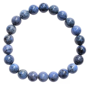 CHARGED Polished Natural Dumortierite Bracelet Stretchy HEALING ENERGY REIKI - Picture 1 of 8