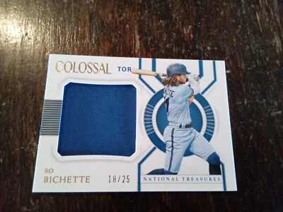 2021 Panini National Treasures Colossal Materials /25 Bo Bichette #CM-BB SSP - Image 1 of 2