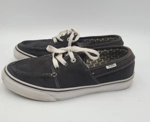 Vans Hull Low Canvas Shoes Mens 9 Black VN-0L3O63M Skateboarding Skate - Picture 1 of 8