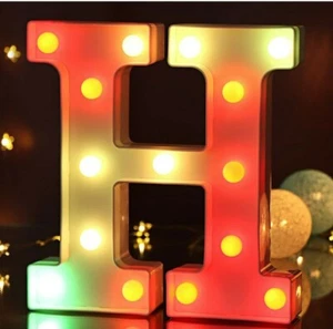 LED Letter Light Up Sign for Night Light, Wall Decor, Parties, Alphabet Marquee - Picture 1 of 2