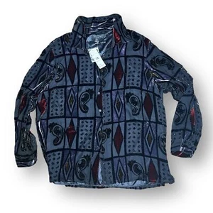 Silk Land silk/rayon shirt jacket blouse - Picture 1 of 8