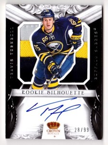 12-13 Crown Royale Travis Turnbull 99 Auto Jersey Rookie Silhouettes Sabres 2012