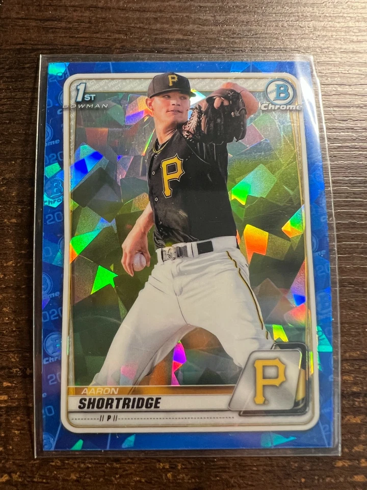 A117,236 - 2020 Bowman Chrome Sapphire Prospects #BCP9 Aaron Shortridge - Image 1 of 1
