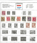 Luxembourg stamp collection - over 50 stamps