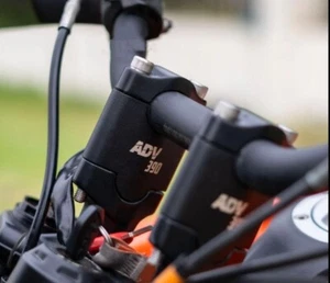 "VERTICAL HANDLEBAR RISER, BLACK" FIT FOR KTM ADVENTURE 250/390/390X - Picture 1 of 7