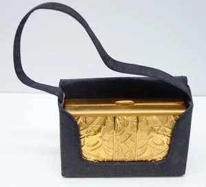 Elgin American Art Deco Nouveau Gazelle Design Metal Compact Purse Clutch Vtg - Picture 1 of 24