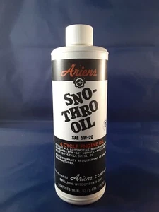 NEW VINTAGE NOS ARIENS SNO-THRO OIL SAE 5W-20 16 OZ  - Bild 1 von 1