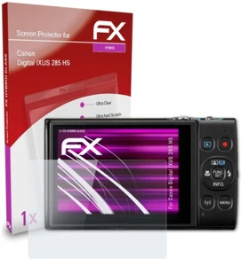 atFoliX Glass Protector for Canon Digital IXUS 285 HS 9H Hybrid-Glass - Picture 1 of 8