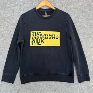 Neil Barrett Sweatshirt Men Large Slim Visionary Mind French Terry Graphic Italy - Picture 1 of 10