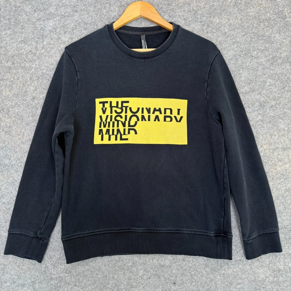 Neil Barrett Sweatshirt Men Large Slim Visionary Mind French Terry Graphic Italy - Image 1 of 4