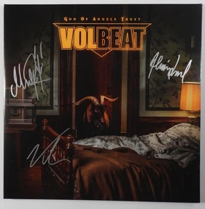 Volbeat JSA signed Autogramm Schallplatte Album Vinyl God Of Angels Trust - Bild 1 von 3
