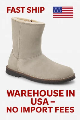 SALE!!! Women's Birkenstock Uppsala Zip Shearling Boots - FREESHIP - Image 1 of 4