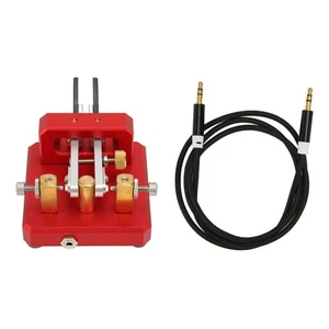 Morse Code Key Double Paddle Automatic Shortwave Portable CW Morse Telegrap IDM - Zdjęcie 1 z 12