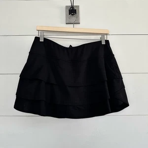 Athleta Women’s Medium Black Tiered Ruffle Skort - Picture 1 of 7