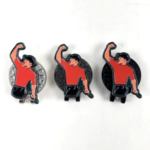 3 Tiger Woods Fist Pump Magnetic Golf Ball Marker Hat Clip PGA Tour - Picture 1 of 2
