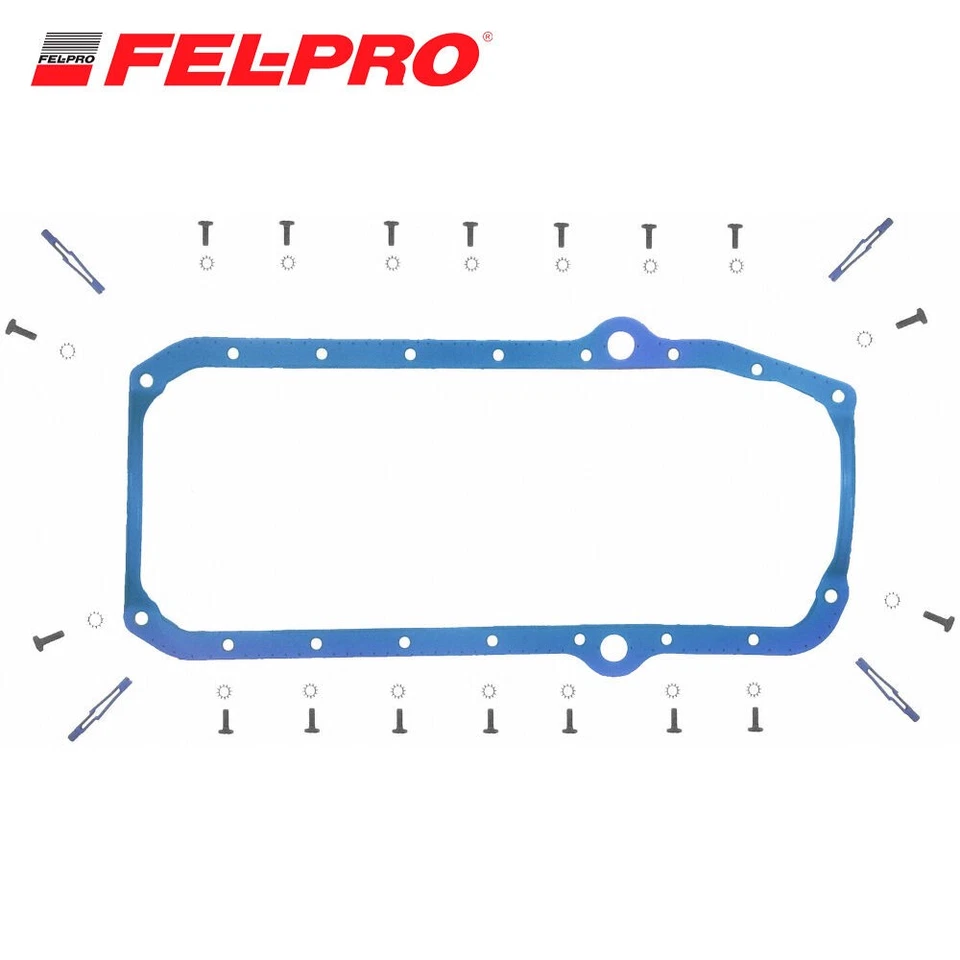 SUMP GASKET KIT FOR CHEV 283-350 75-85 RUBBER 1 PIECE INC BOLTS THICK FRONT SEAL - image 1 of 1