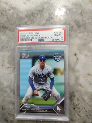 2023 Topps Now Freddie Freeman AGS Selections All Star Black /99 PSA 10 Gem Mint - Image 1 of 2