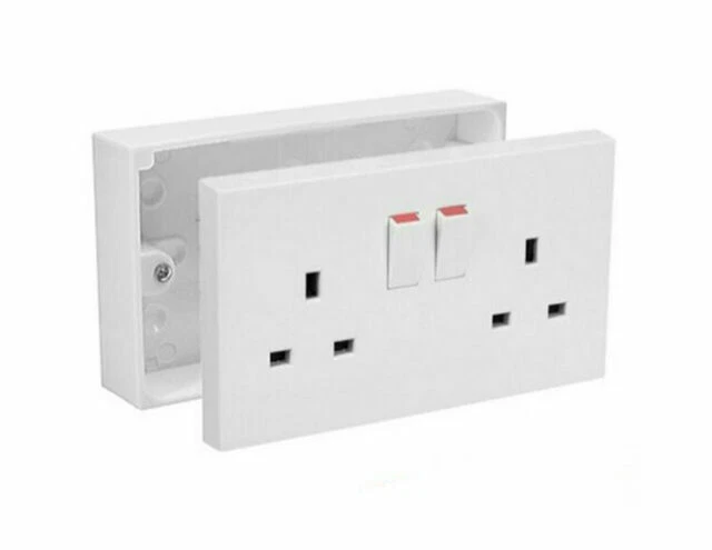Infinity Hsmart-712 Double Switched Wall Socket and Back Box