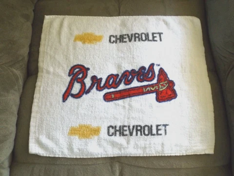 ATLANTA BRAVES CHEVROLET STADIUM GIVEAWAY RALLY TOWEL * MLB BASEBALL * Cover