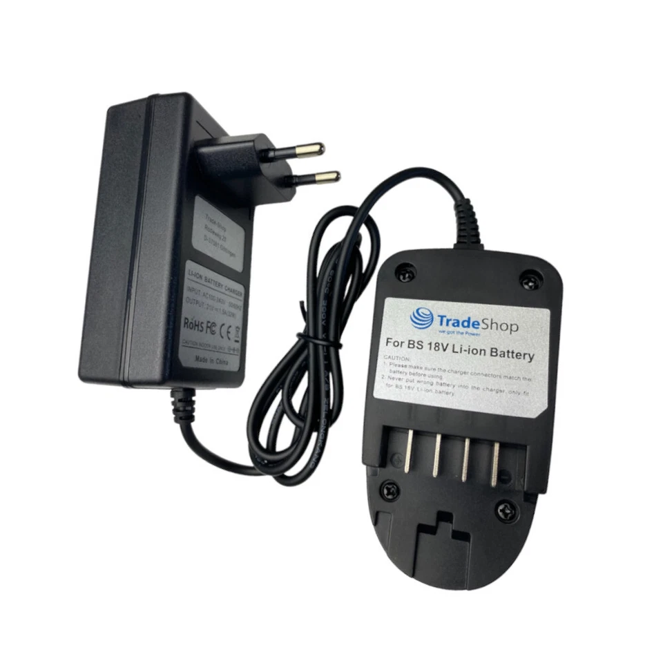 Li-Ion Akku Ladegerät für Bosch AHS 50-20 Li, AHS 55-20 Li, Uneo Maxx, Fontus - Bild 1 von 2