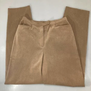 Norton Studio 8 Tan Faux Ultra Suede Pants Slacks 28 x 30 - Picture 1 of 4