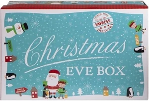 Christmas Eve Colorful Design Mini Xmas Gift Treat Box - Flat Pack - New - Picture 1 of 2