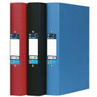 A4 Ring Binder Folder Assorted Colours Filing Storage Paperwork Folders Set Of 3
