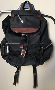 Dept. 8 13” Laptop Women’s Classic Black Backpack W/Rosy Leather Accents New  - Picture 1 of 4