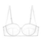Soft Bridesmaid Strapless Bra Lady Bras Lace Brassiere Underwired Sexy Lingerie