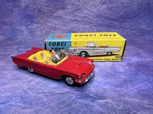 Corgi 215S Ford Thunderbird In Original Box, Excellent Vintage Model 1960s, VNM - Picture 1 of 12