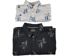 Quiksilver Waterman Herren XXL Kurzarm Hawaiihemd mit Knopfleiste 2 Stück - Bild 1 von 13