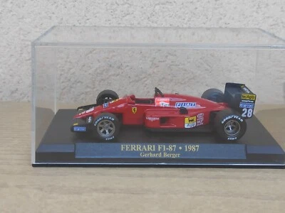 Ferrari F1-87 del 1987 Gerhard Berger 1/43 Modellino Altaya Formula 1 Die-cast - Immagine 1 di 3