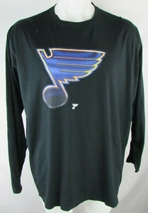 St. Louis Blues NHL Men's Large Logo Long Sleeve T-Shirt in Black - Picture 1 of 3