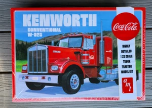 AMT 1/25 COCA COLA KENWORTH W-925 CONVENTIONAL TRANSPORT TRUCK MODEL KIT 1286 FS - Picture 1 of 15